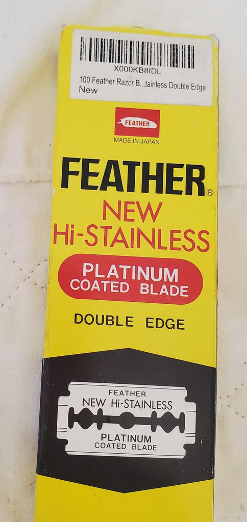 Feather Hi-Stainless Platinum Coated Double Edge Razor Blades
