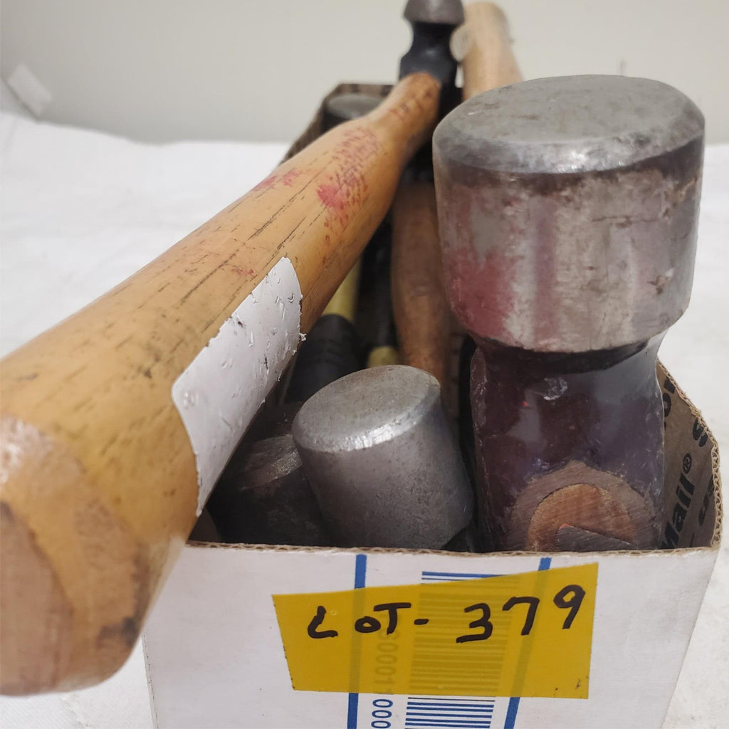 Lot of 6 Nupla Ball Peen Hammer Wood & Fiberglass Handle LOT-379