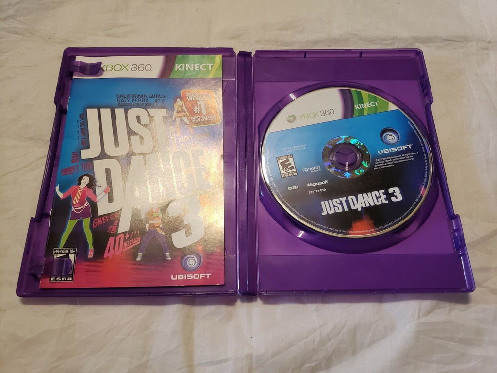 Kinect Just Dance 3 (Microsoft Xbox 360, 2011 Ubisoft)