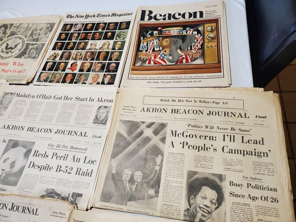 Akron Beacon Journal The Plain Dealer and New York Times Book Review Newspapers
