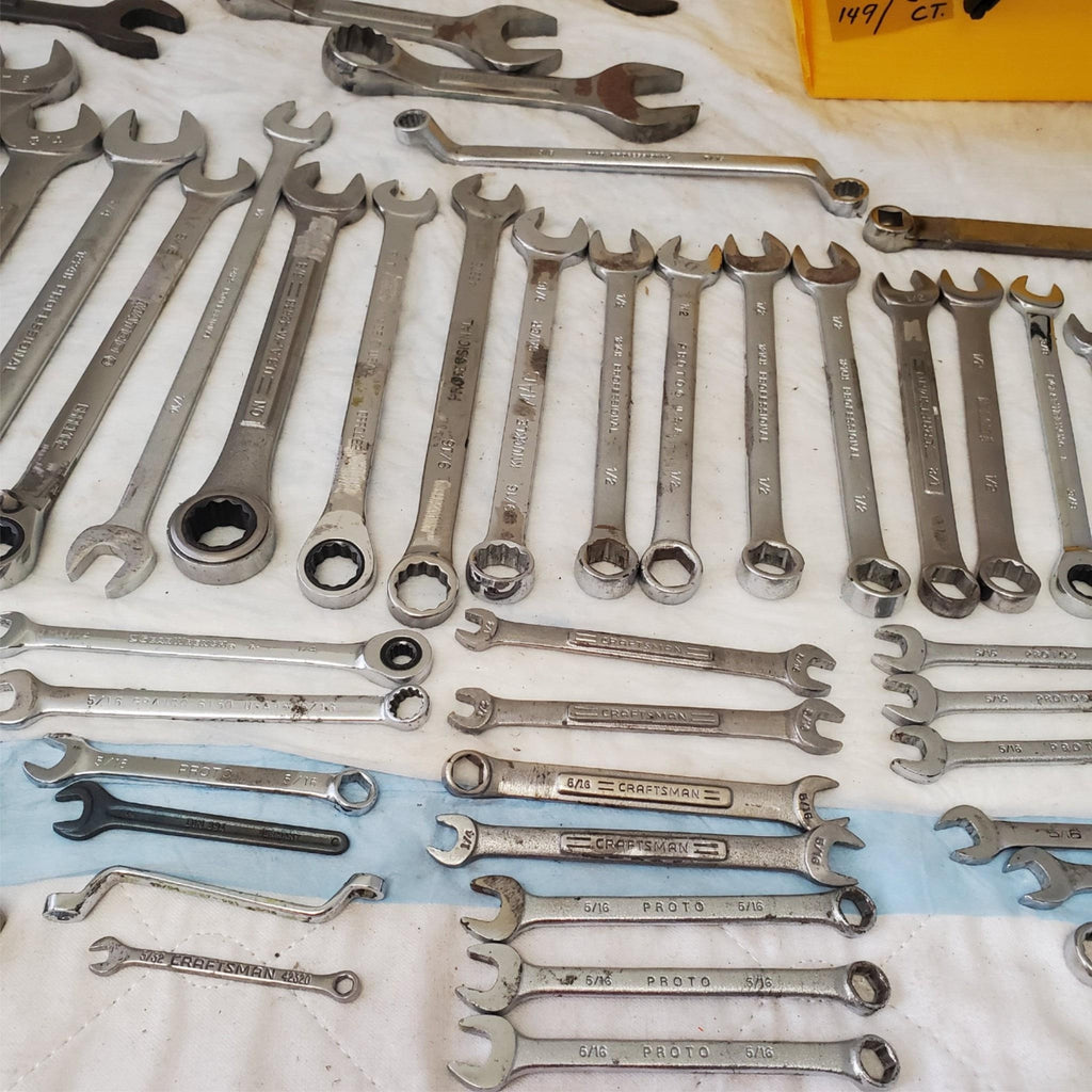 Lot of 56 Pieces Miscellaneous Assortment of Wrench Tools LOT149