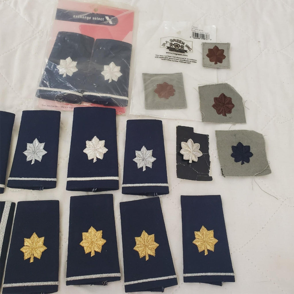 Lot of Assorted Military US AF Lieutenant Colonel Rank Shoulder Epaulet Insignia