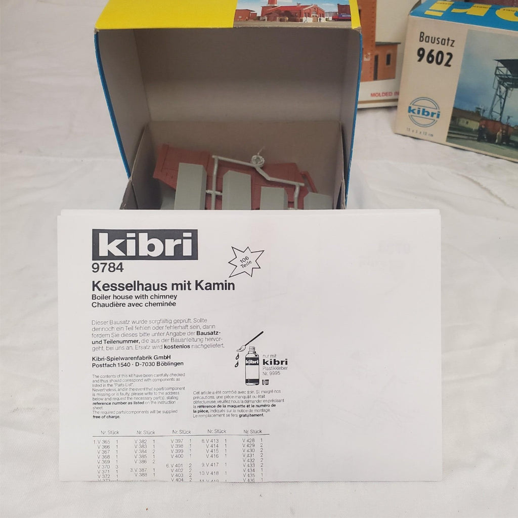 Lot of 4 Vintage HO Scale9784,9602,9782 Kibri Model Power Western Union Building