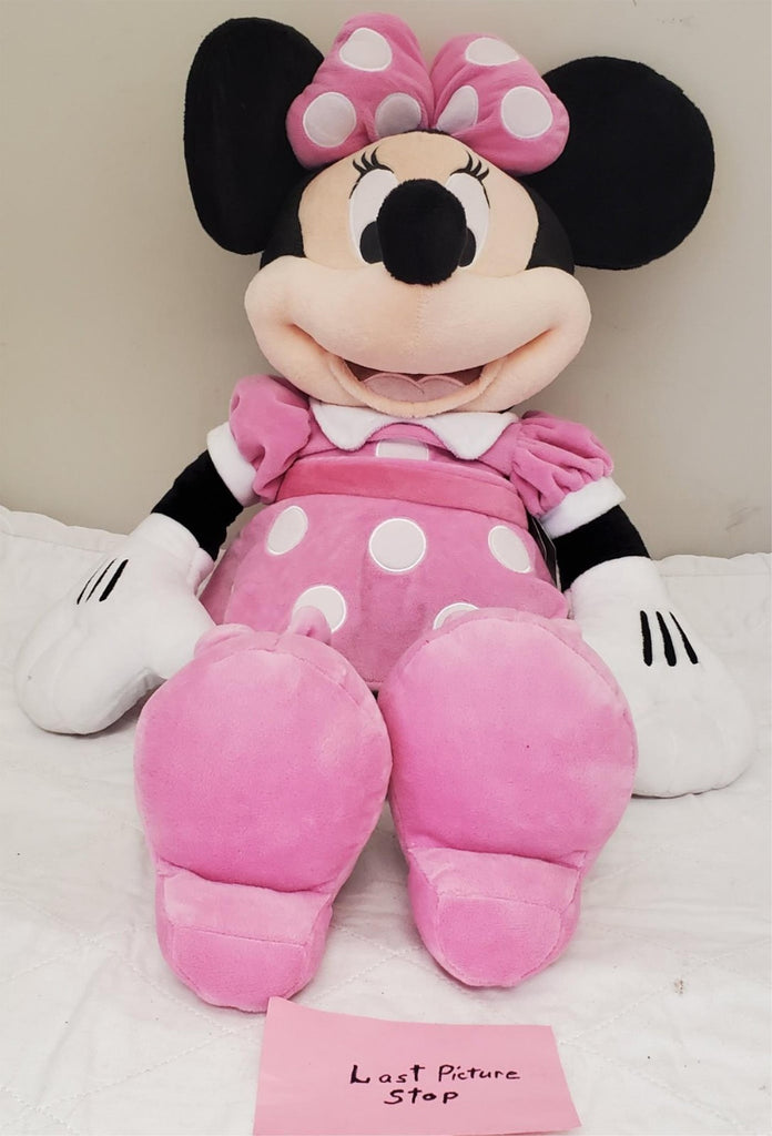 Disney Store Minnie Mouse Plush Pink Polka Dots Doll