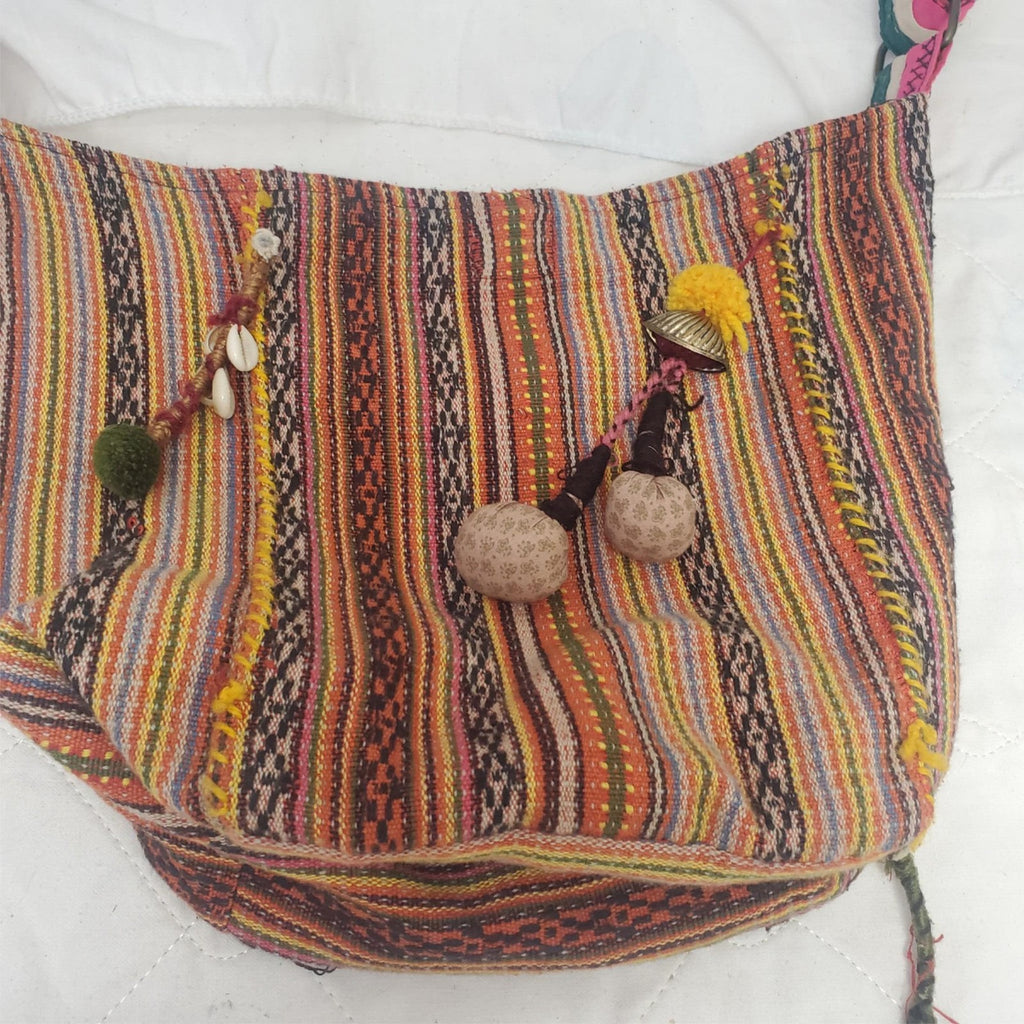 Vintage Cotton Handmade Peru Shoulder Bag