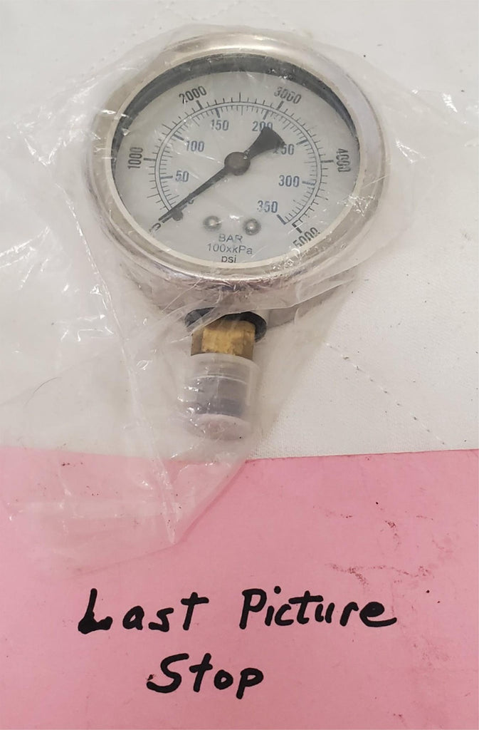 Liquid Filled 5000 PSI Stainless Steel Pressure Gauge