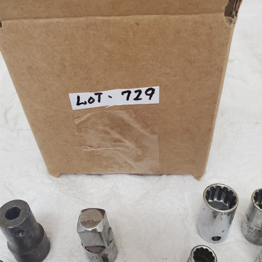 Lot of Assorted Snap On 12 Point 1/4 Drive Swivel Socket Set LOT-729