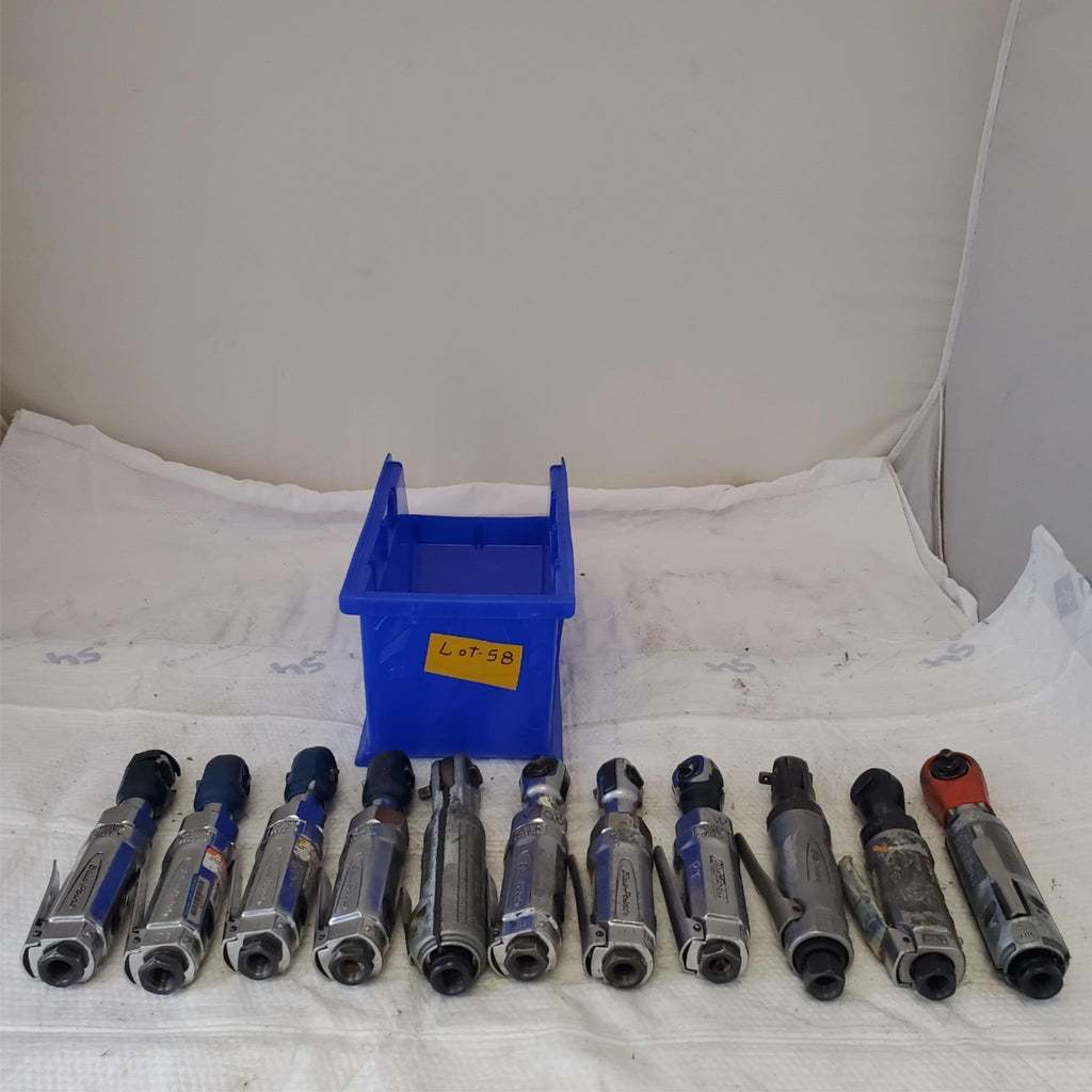 Lot of 11 Heavy Duty Air Pneumatic Ratchet Wrench Blue Point/Ingersoll Rand #58