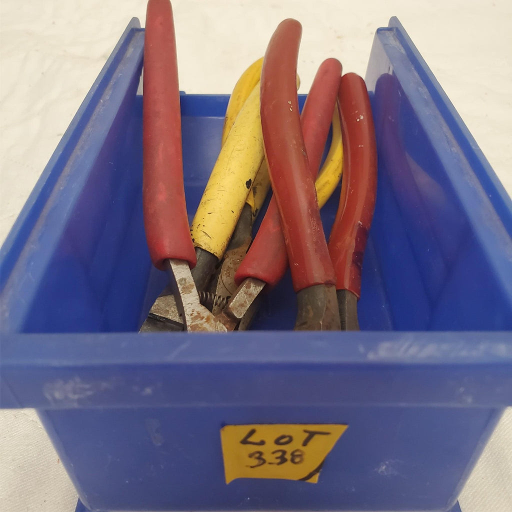 Lot of 4 Assorted Hand Tools Pliers and Wire Cutters LOT-338