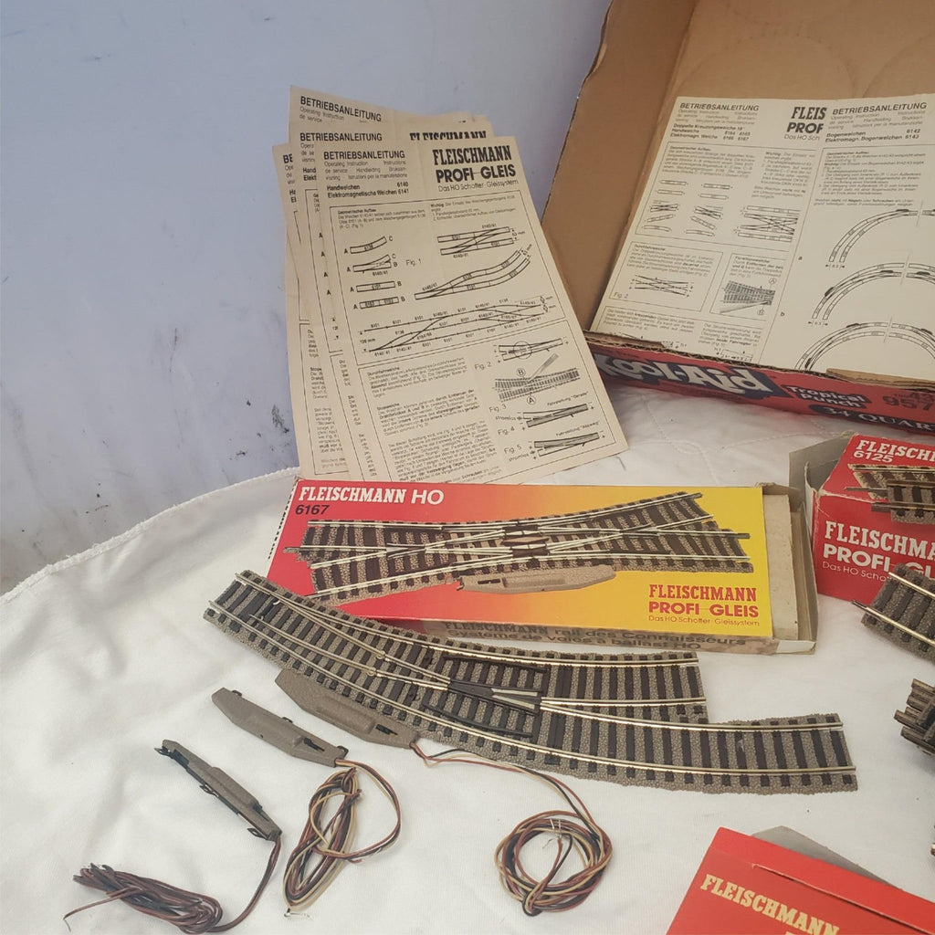 Lot of Assorted Track-Bed and Fleischmann Toy Train Track Set