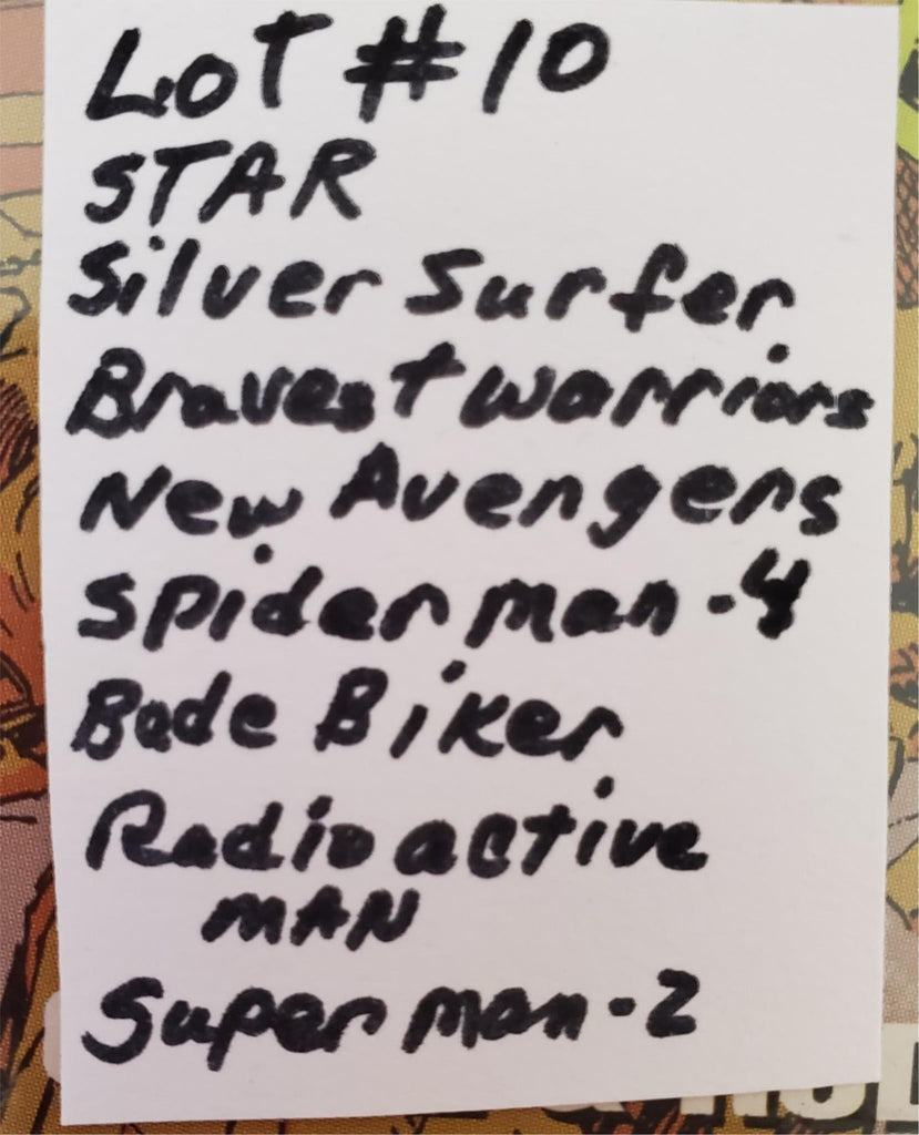 Lot of 12 Star SilverSurfer DC Marvel Superman Spiderman & Other Comic Books #10