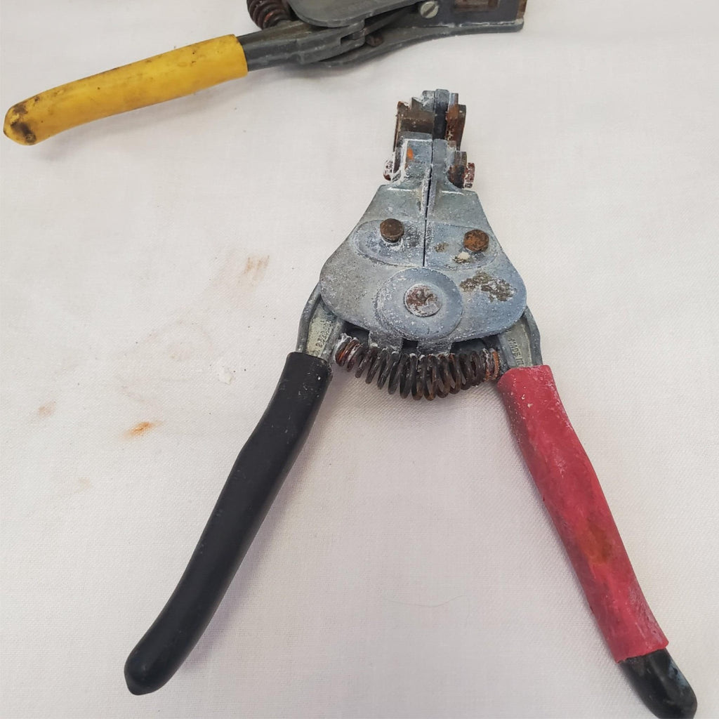 Lot of 3 Electrical Wire Stripper Spring-Loaded Tool LOT-182