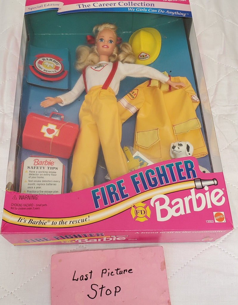 Mattel 1994 Fire Fighter Barbie The Career Collection Doll #13553