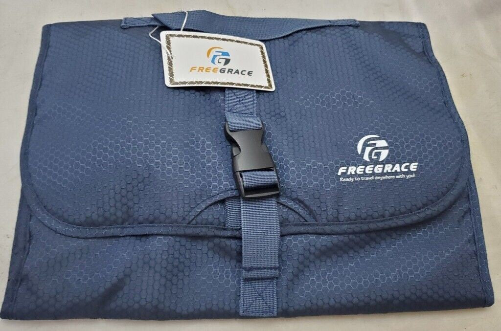 Freegrace Hanging Nylon Cosmetic Bag Toiletry & Accessory Storage Organizer