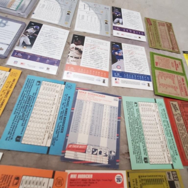 Lot Vintage Orioles Fleer Mike Boddicker Baseball Cards