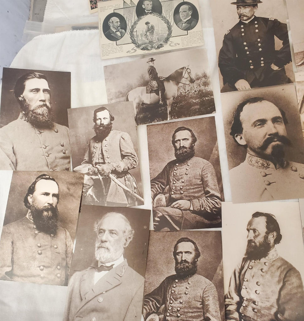 civil war post cards Leib Image unposted, York PA,  Lincoln, Grant, Lee, Davis
