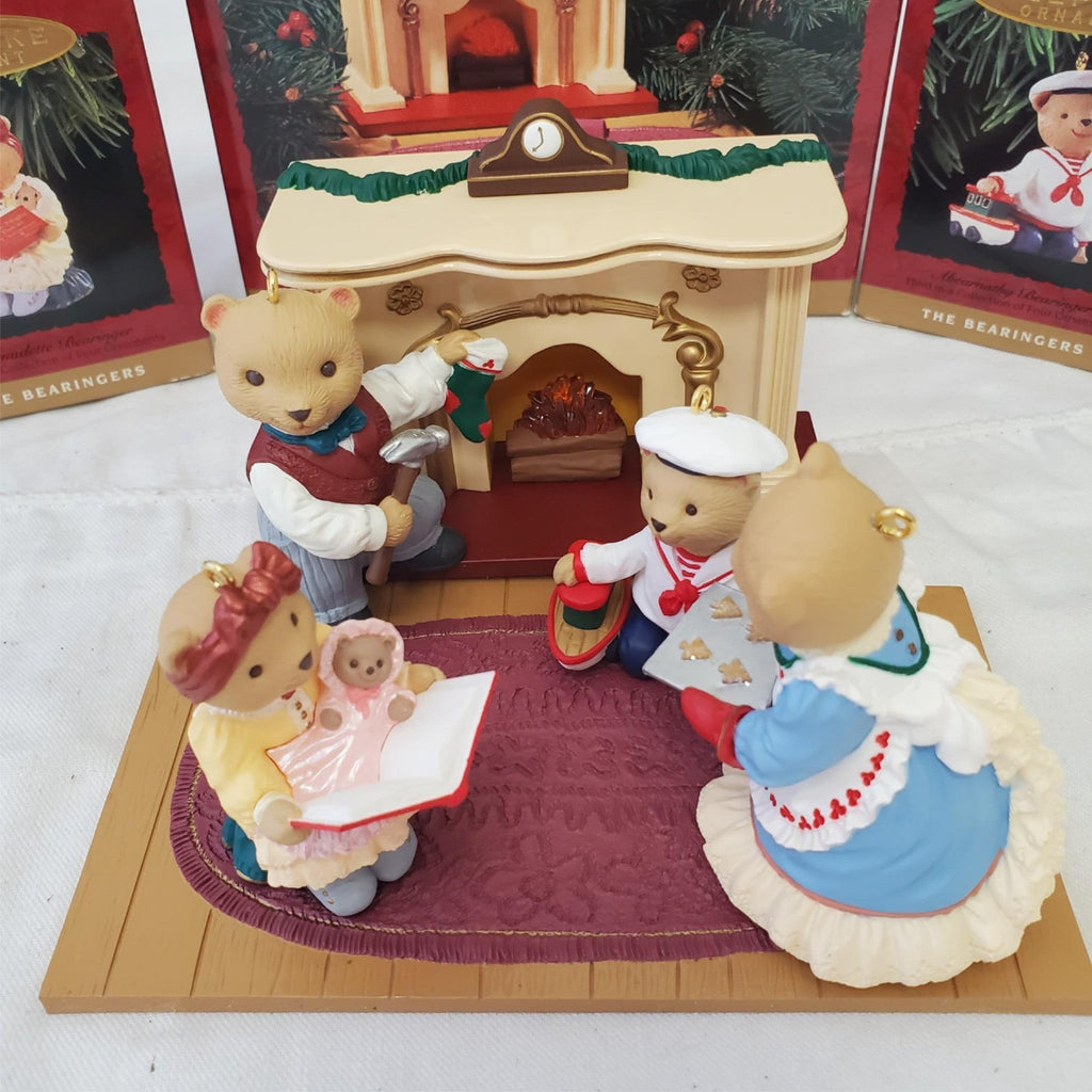 Lot of 5 Assorted Hallmark Keepsake Ornaments The Bearingers 1993