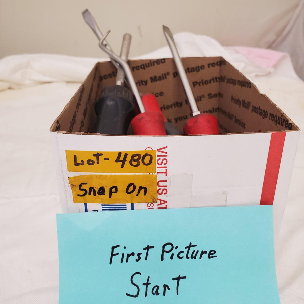Lot of 7 Snap on Flathead Ratcheting & Hose Pick SoftGrip Screwdrivers LOT-480