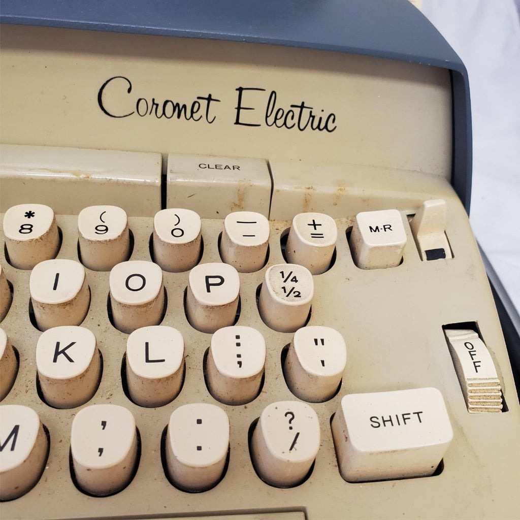 Vintage Scm Smith Corona Coronet Electric Portable Typewriter with Case