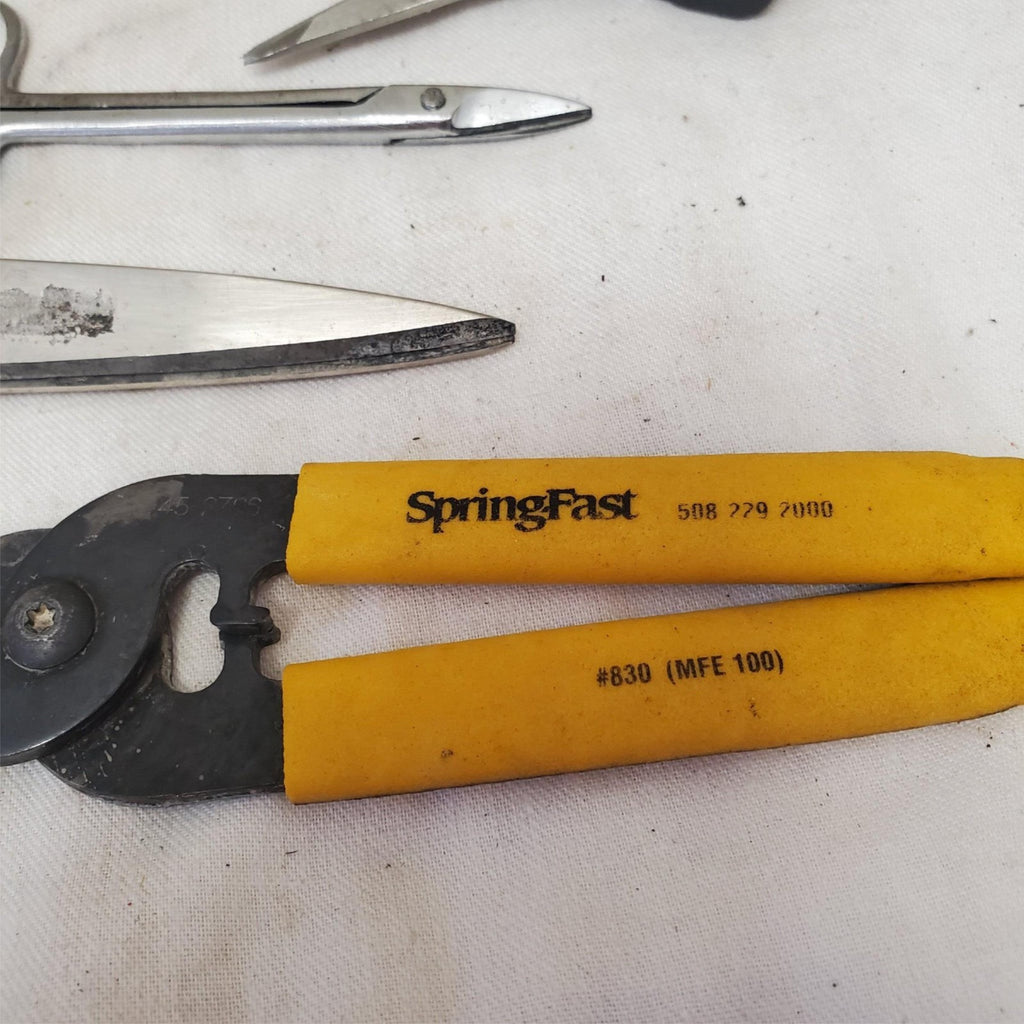 Lot of 9 Assorted Shears Scissors & Crimping Tool LOT-878
