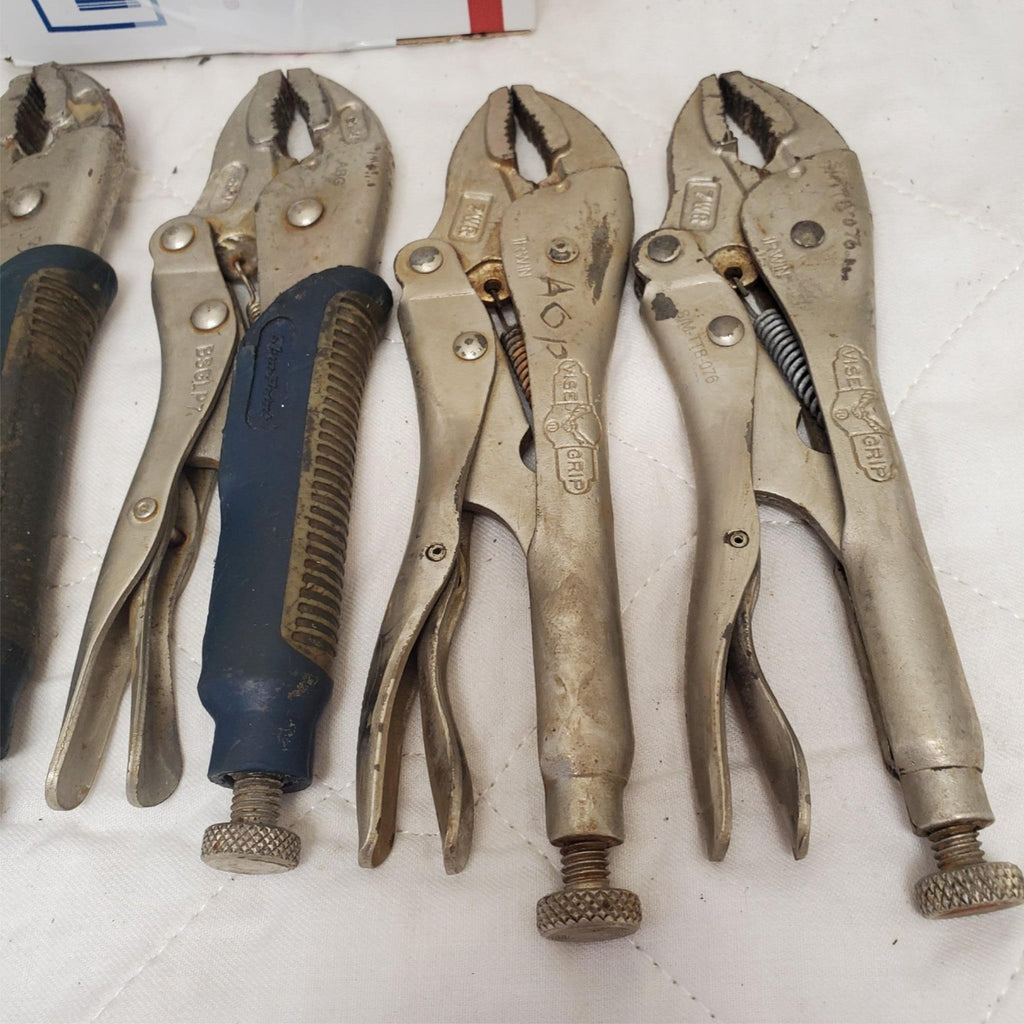 Lot of 5 Vise Grip Irwin 7CR 7" The Original Vise Grip Locking Pliers LOT-909