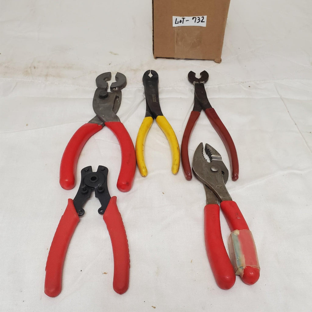 Lot of 5 Mixed Automotive Pliers Set LOT-732