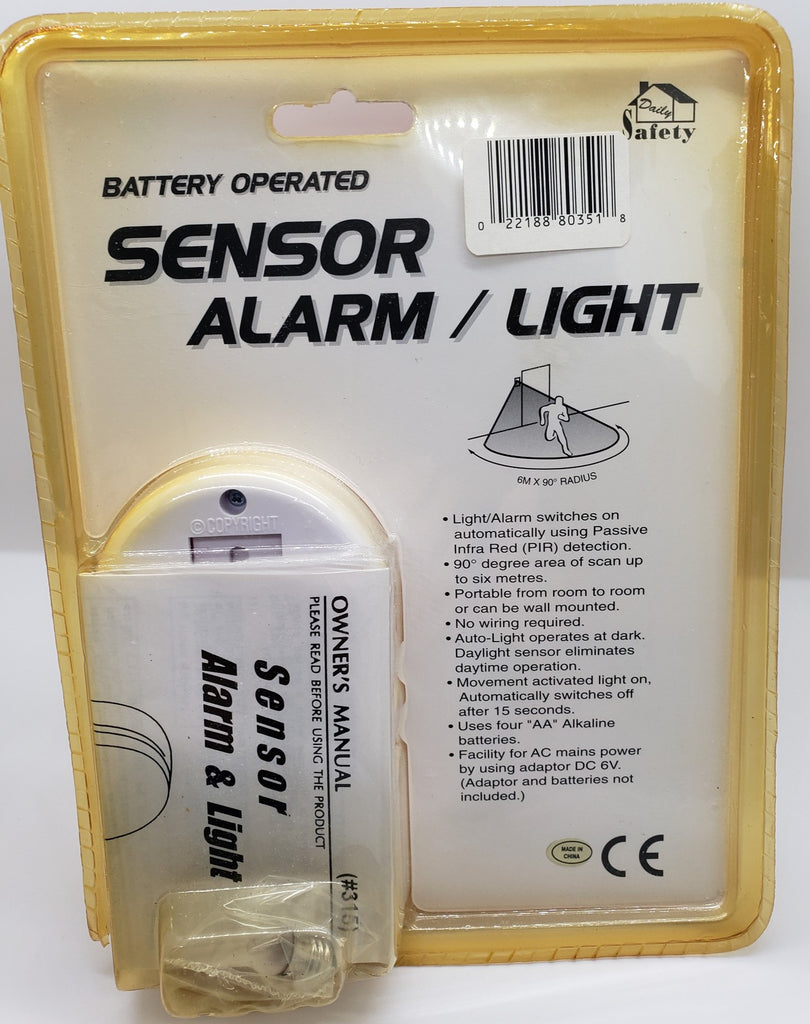New! Mace Security International Battery Operated Sensor Alarm / Light 215