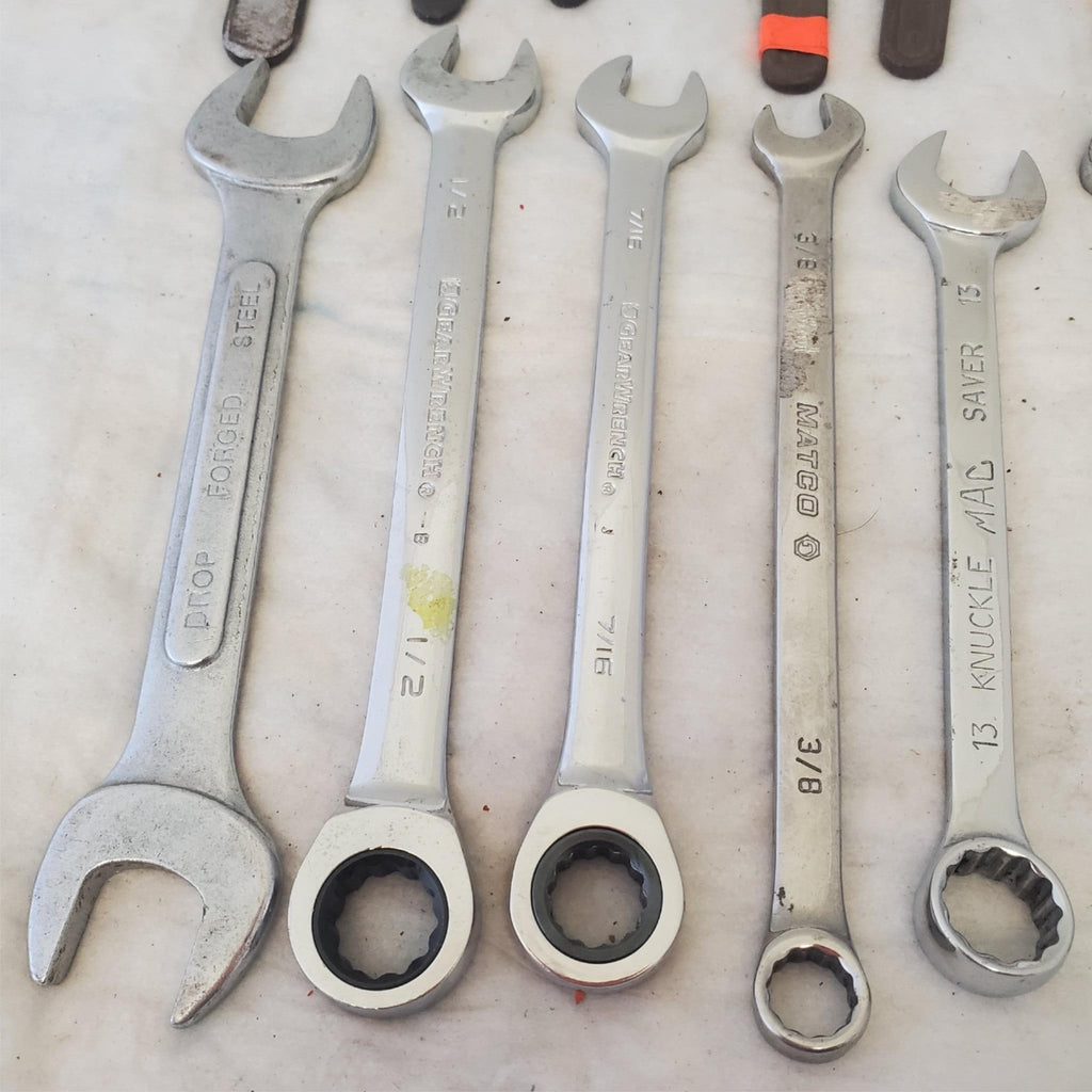 Lot of 20 Assorted Various Size Wrenches Tools LOT 355