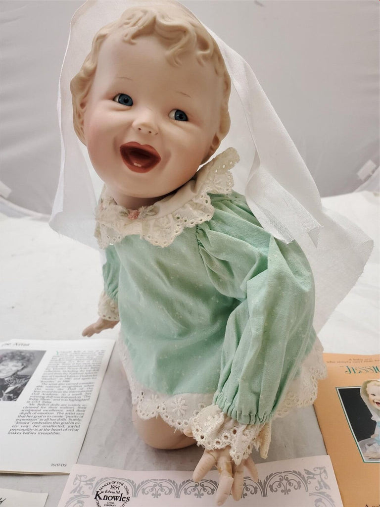 Edwin M Knowles Picture Perfect Babies Jessica Porcelain Doll by Yolanda Bello