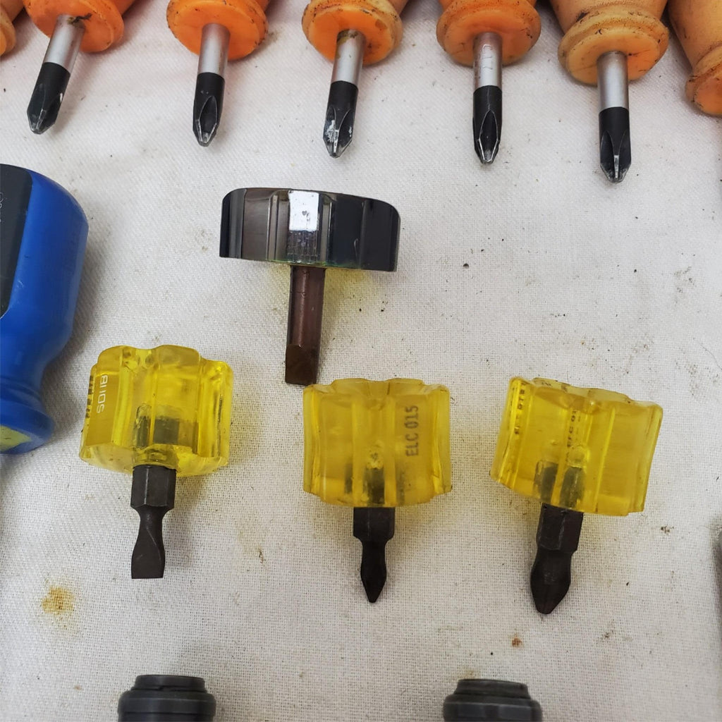 Lot of 19 Assorted Matco, Armstrong and Snap-on Stubby Screwdriver LOT-125