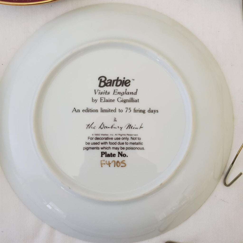 Lot of Plates Barbie The Danbury Mint Collector's Limited Edition 