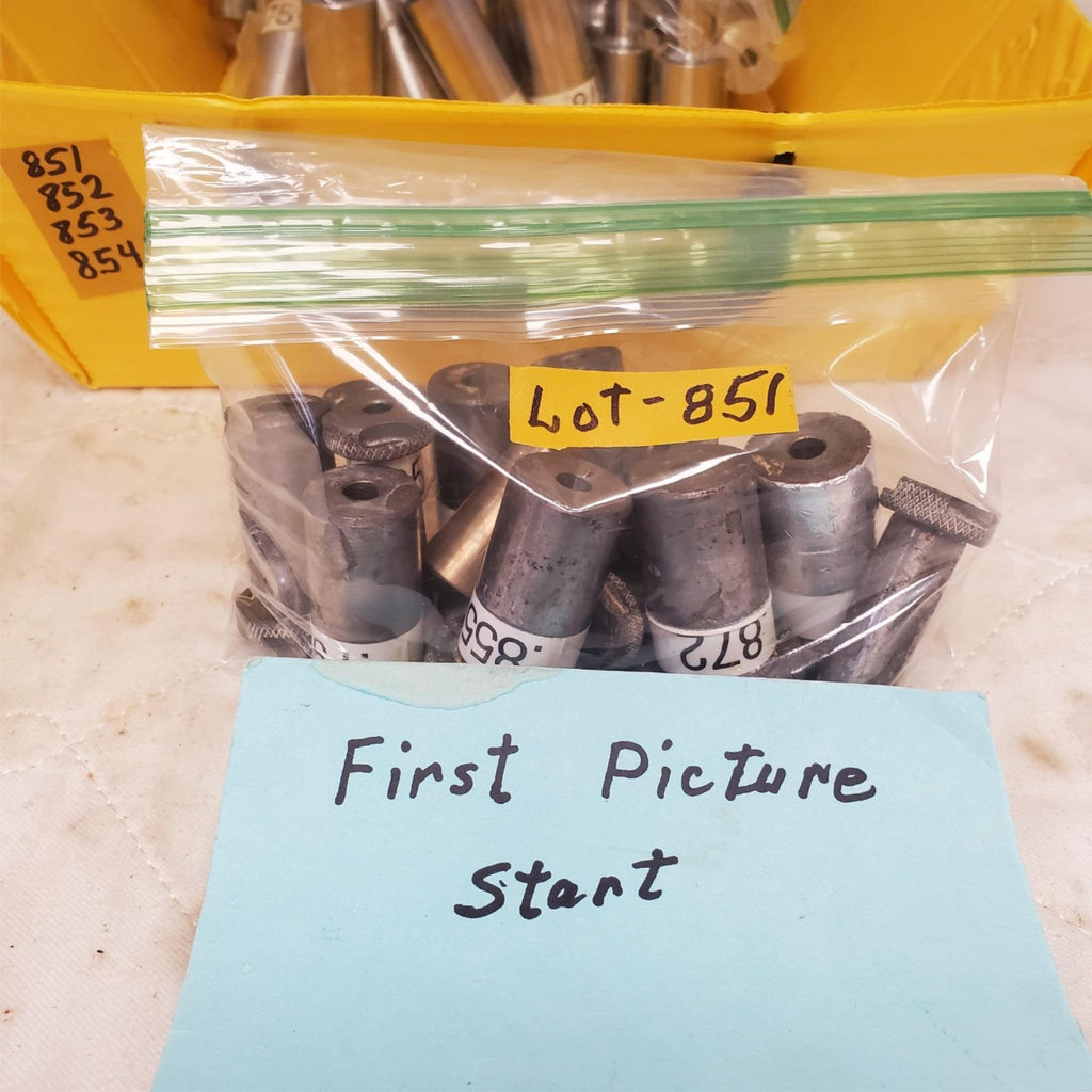 Lot of 14 Assorted Knurled Grip Steel Punch Dies Set LOT-851