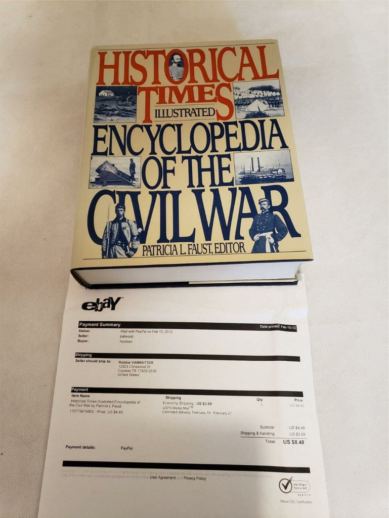 Used Historical Times Illustrated Encyclopedia of the Civil War Patricia Faust