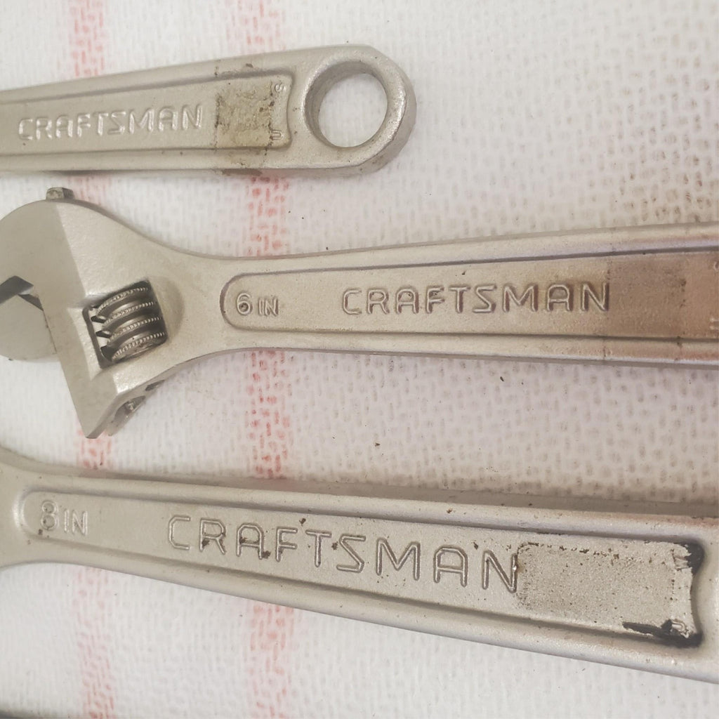Lot of 5 Blue-point, Crescent & Craftman Adjustable Wrench LOT-1040