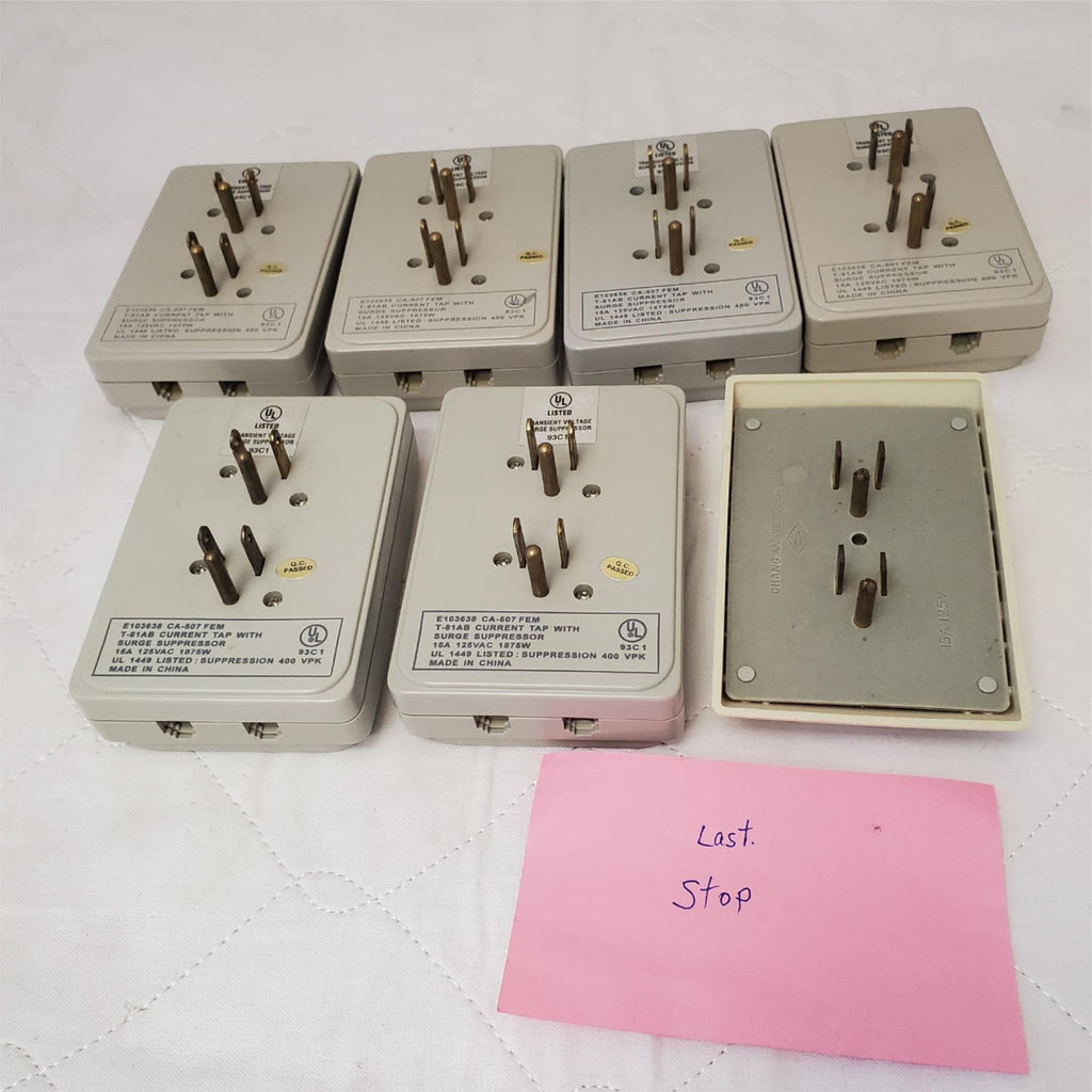 Lot of 7 E103638 CA-507 FEM T-81AB Current Tap With Surge Suppressor