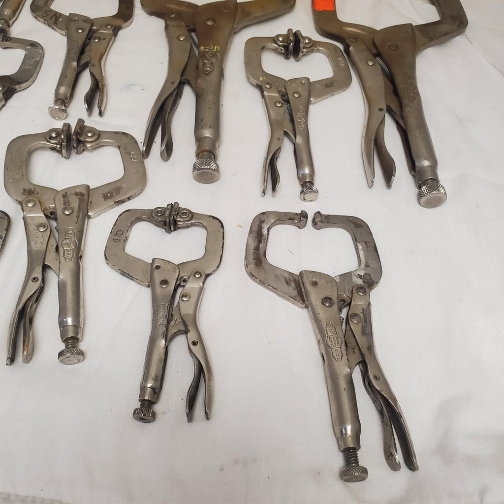 Pack of 11 Locking C-Clamp Vise Grip Pliers LOT-459