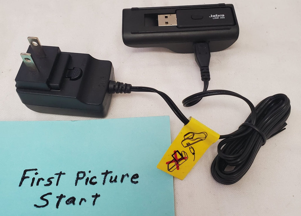 Jabra Link 350 USB Receiver Charger with Jabra SSA-4P 5050F AC Power Adapter