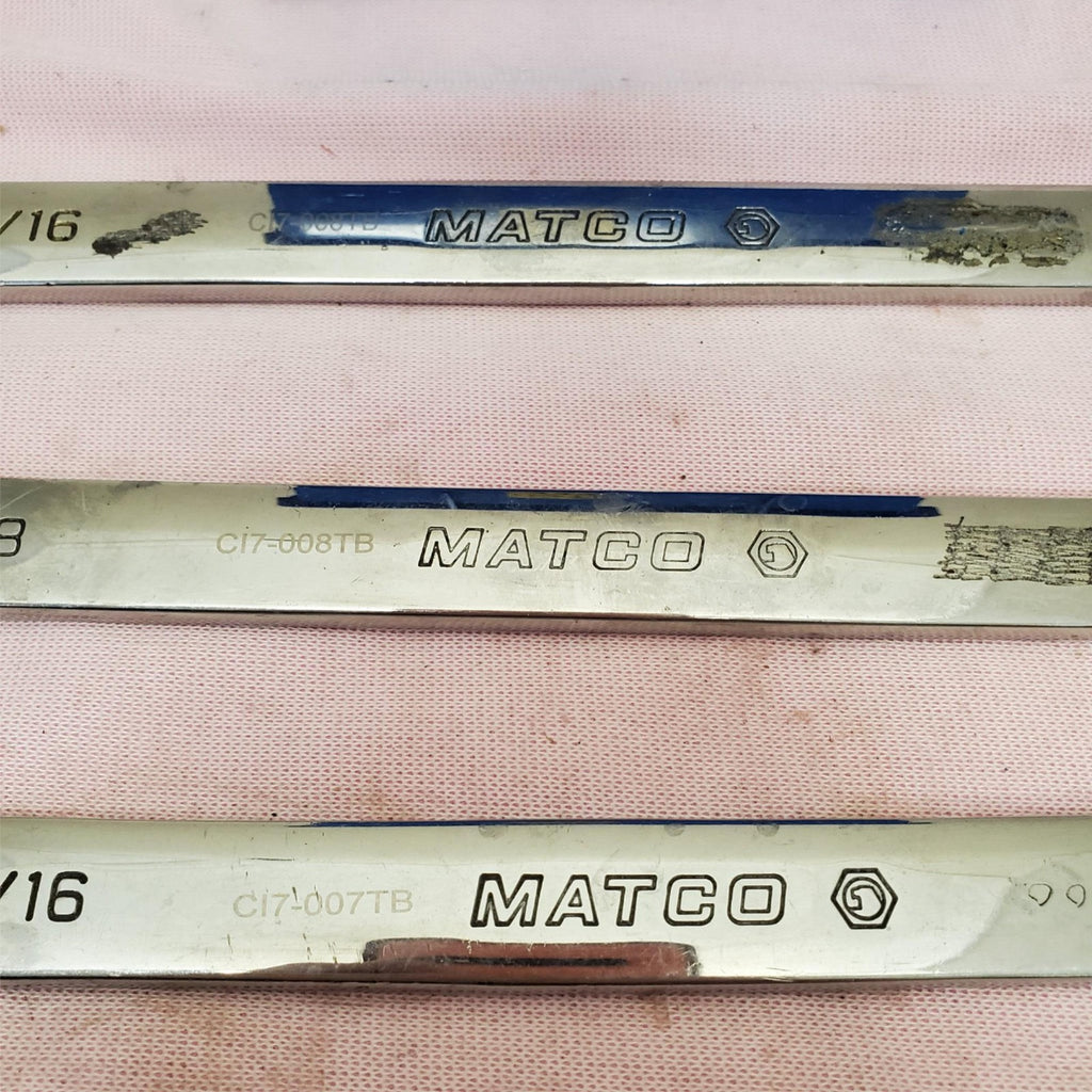 Lot of 5 Armstrong & Matco Combination Wrench Set LOT-339