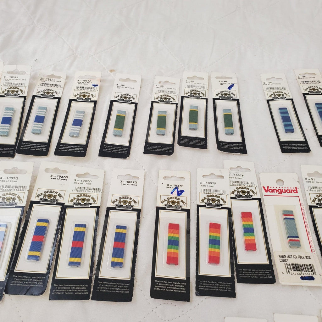 Lot of Assorted Military Ribbon Bars and Pins