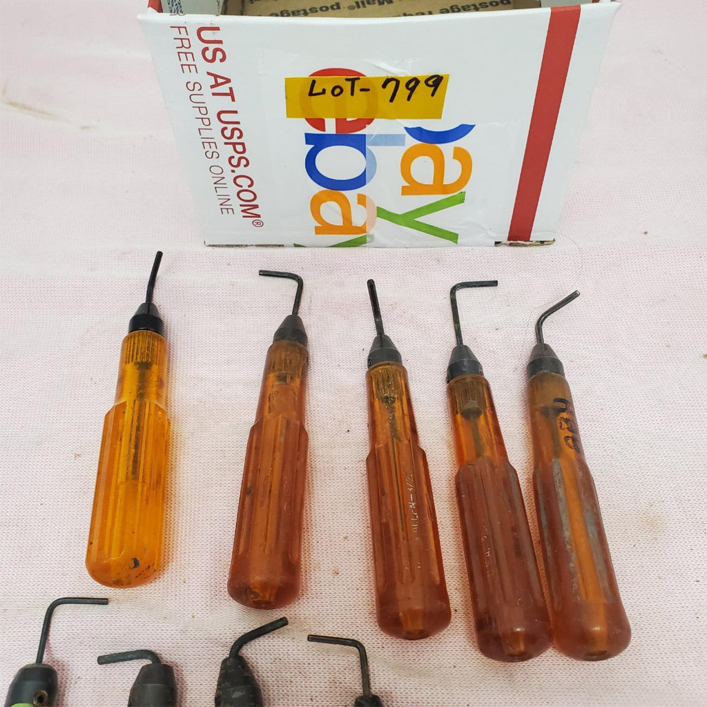 Lot of 12 Allen Hex Key Hi-Lok Driver & Phillips Head Screwdrivers LOT-799