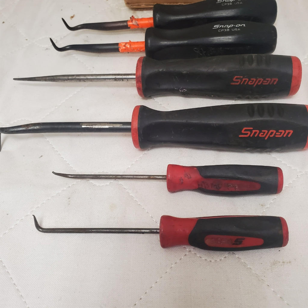 Lot of 6 Snap-On Grip Cabinet Awl and Hook Tools Set LOT-767