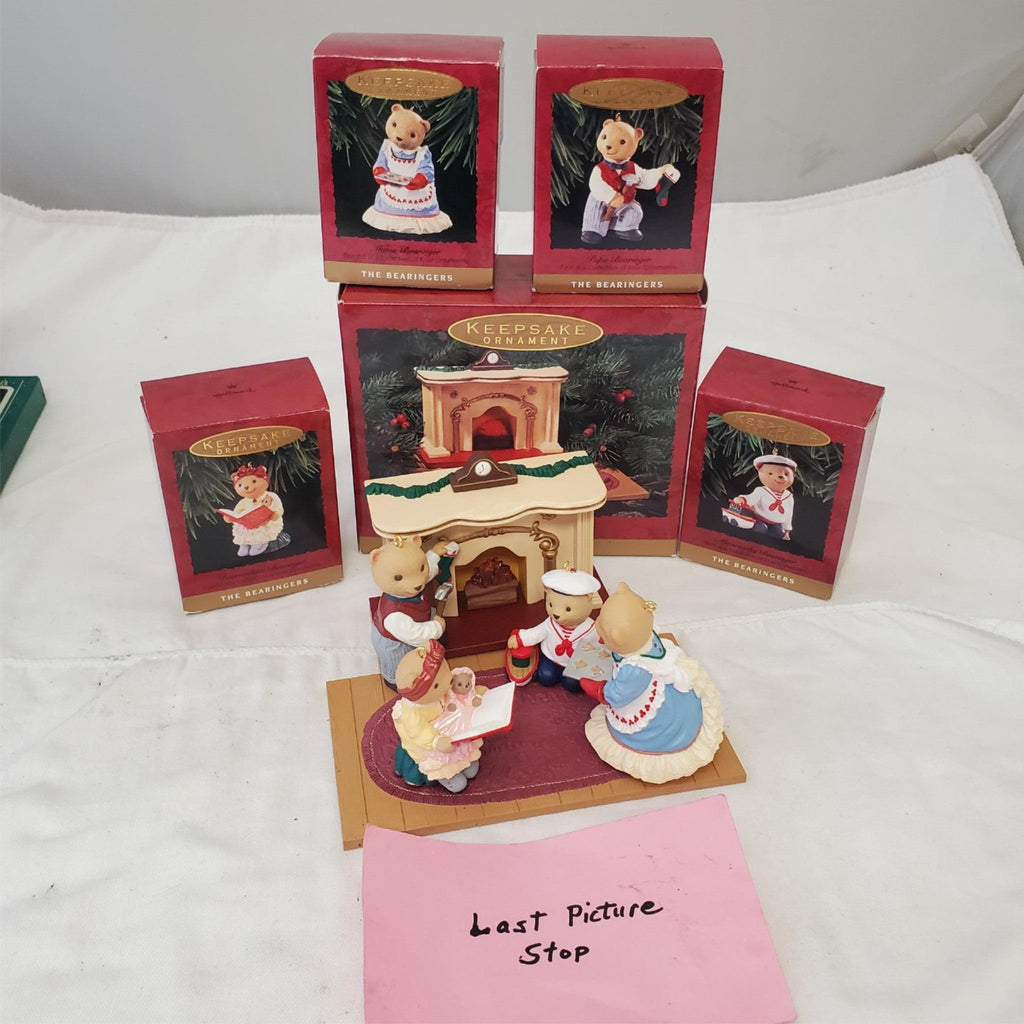 Lot of 5 Assorted Hallmark Keepsake Ornaments The Bearingers 1993