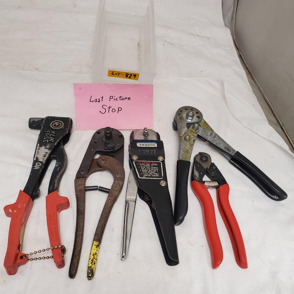 Lot of 5 Marson, Loos & Co. & more Crimping and Wire Stripping Tools Set LOT-829