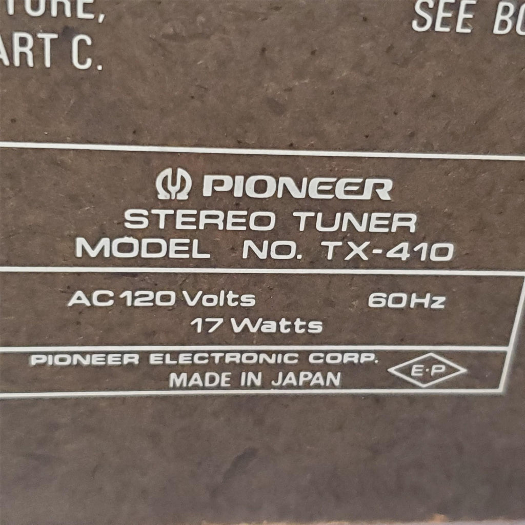 Pioneer TX-410 AM/FM Stereo Tuner