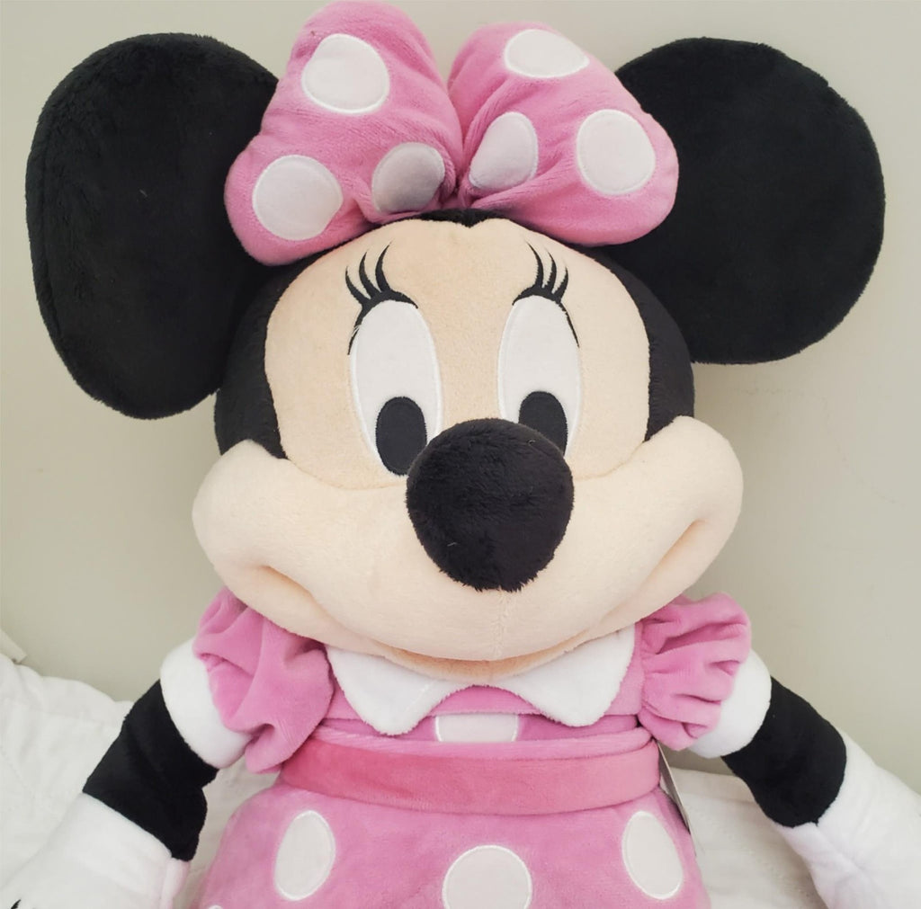 Disney Store Minnie Mouse Plush Pink Polka Dots Doll