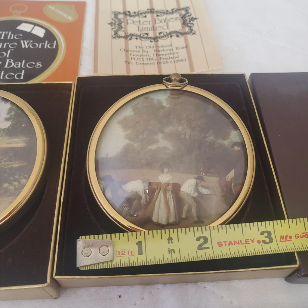 Lot of Assorted Wedgwood Queensware Plates & Miniature World of Peter Bates Post