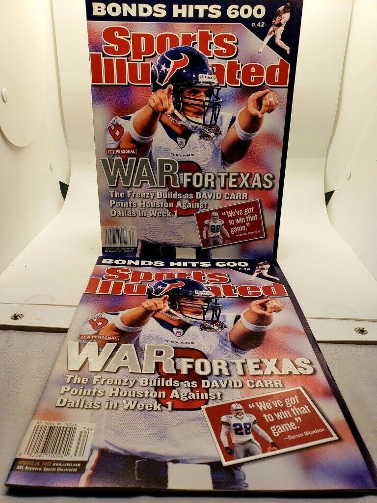 Lot of Houston Texans NFL Sports Collectibles / Magazine Bonds Hits 600