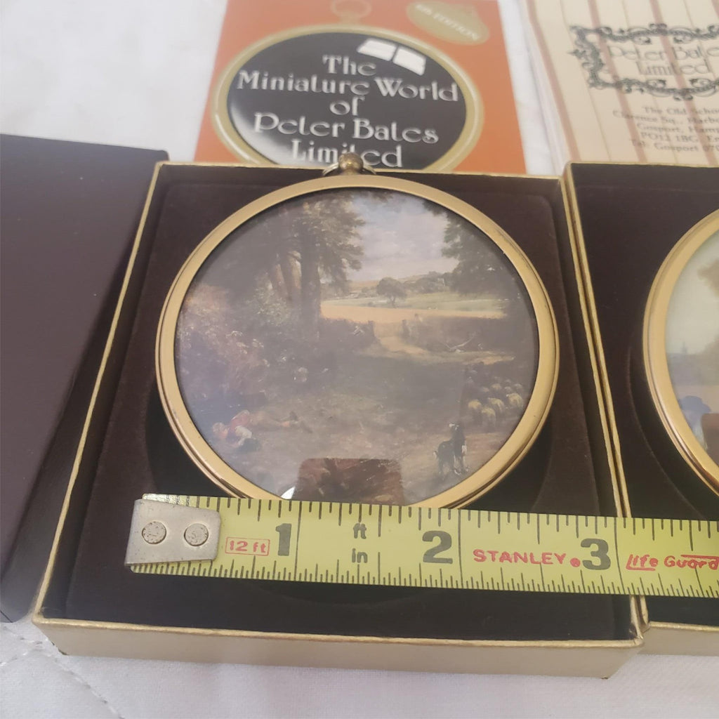 Lot of Assorted Wedgwood Queensware Plates & Miniature World of Peter Bates Post