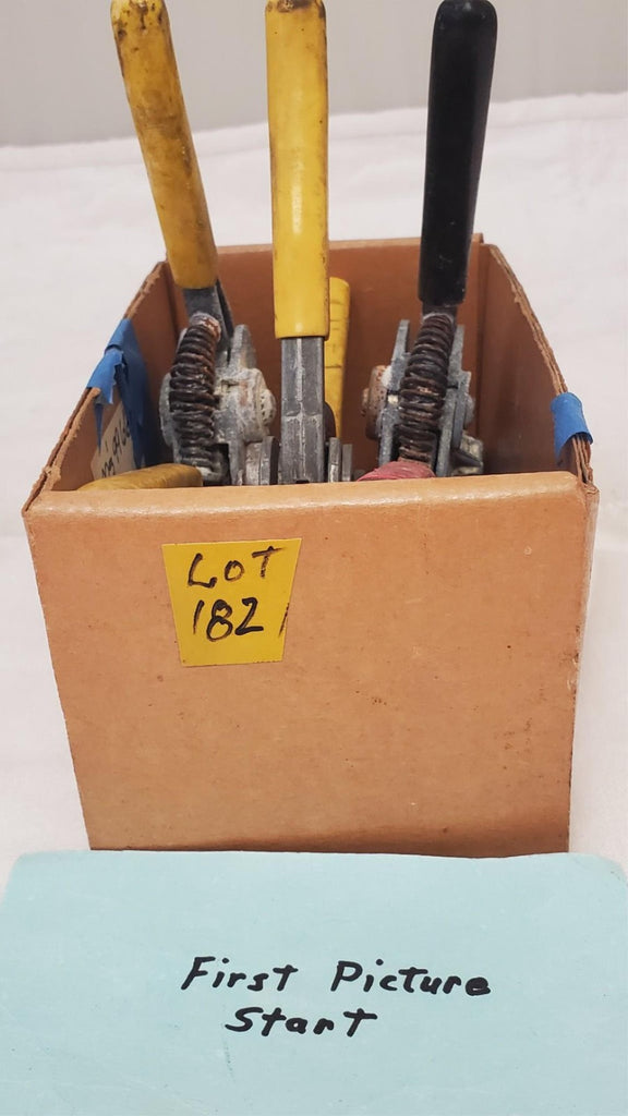 Lot of 3 Electrical Wire Stripper Spring-Loaded Tool LOT-182