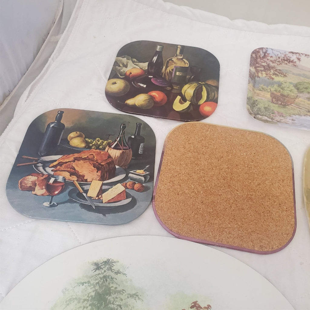 Lot of Assorted Occasions, Kelsey, Melamaster Coasters & Trays Set